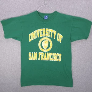 Camicia Champion Vintage USA University Of San Francisco California Verde Uomo Large - Foto 1 di 19