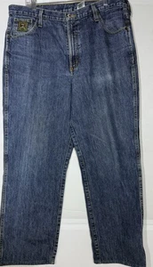 Cinch Mens Jeans Size 36x32 Green Label Straight Leg Medium Wash Denim J2-200 - Picture 1 of 11