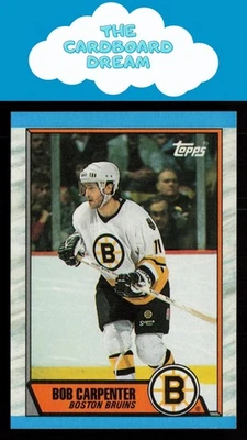 Bob Carpenter 1989-90 Topps #167 Boston Bruins Hockey Card - Image 1 of 2