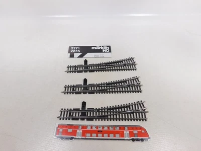 Märklin H0 AC 3x Points Manual K Track (from Set 2271) Left Mint #EH108-0, 5 - Image 1 of 3