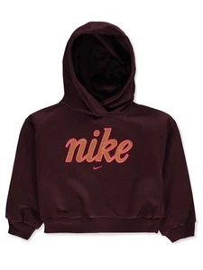 Nike Girls' Club Hoodie Color: bone Size: 4 - Picture 1 of 2