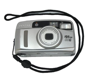 Pentax IQZoom 80G Point & Shoot 35mm Film Camera 38-80mm Zoom Lens Silver - Picture 1 of 5