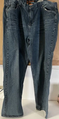 Pantalones de mezclilla DO, pierna recta, lavado medio, para hombre 44 X 32 Foto 1 de 4