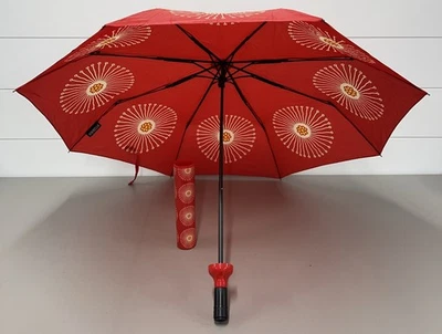 Botella de vino Vinrella Umbrella 12" de alto paraguas rojo tamaño completo 36” mango 24” Foto 1 de 4