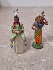 Elastolin Composition Native American Indians Toys Germany - Picture 1 of 8