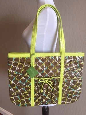 Raro Bolso de Mano Vera Bradley Take Me With You Sentado en un Árbol Volantes Verano Playa Foto 1 de 4