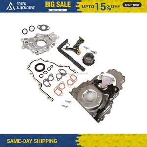 Timing Chain Kit Timing Cover Oil Pump Fit 07-16 Buick Cadillac GMC 5.3 6.0 6.2 - Picture 1 of 12