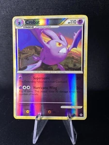 Crobat 14/95 -[NM]- Reverse Holo Rare - HGSS Unleashed Pokemon TCG - Picture 1 of 9