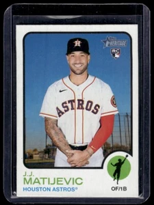 2022 Topps Heritage High Number Rookie J.J. Matijevic Rookie #561 Houston Astros - Picture 1 of 2