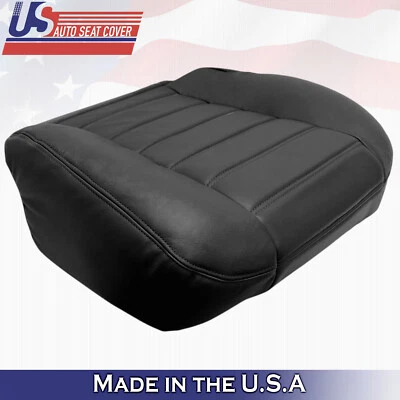 2003 2004 2005 For Hummer H2 Driver Side Bottom Leather Seat Cover in Black - Image 1 of 4