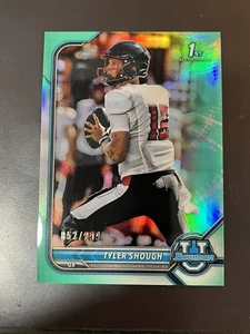 2021-22 Bowman U Tyler Shough 1st Aqua Refractor /299 #30 - Picture 1 of 2