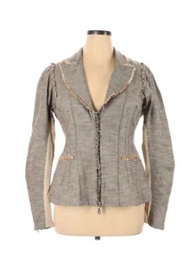 Tricot Chic Womans Jacket Blazer USA Size 43 EU. Distressed look. Funky Academia - Picture 1 of 2