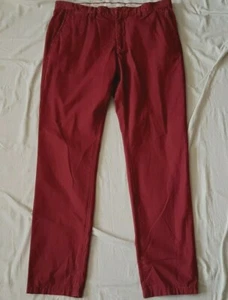 WOMENS BURGUNDY SLIM FIT JEANS TROUSERS BY H&M LABEL OF GRADED GOODS SIZE 8 - Picture 1 of 3