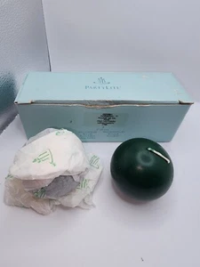 Partylite Holiday Cheer Emerald Green Pineberry Ball Candle 3” Retired 2 Candles - Picture 1 of 7