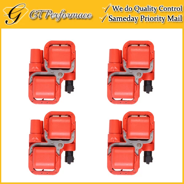 Bobina de encendido Performance 4 piezas para Mercedes-Benz B200 C240 C55 S55 CLK ML SLK320 Foto 1 de 4