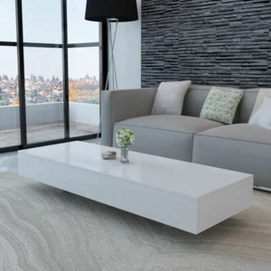 Home Coffee Table MDF High Gloss Accent Tea Living Room Tea Table Desk 2 Sizes - Picture 1 of 14