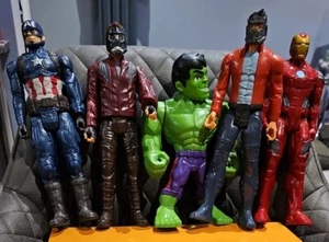 Marvel Action Figuren Konvolut 10 & 12 inch 5 Figuren Konvolut Avengers Hulk Iron Man - Bild 1 von 11