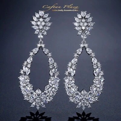 Orecchini Pendenti Lusso Orecchini Zirconi AAA Cristalli Swarovski Stellux™ - Immagine 1 di 4