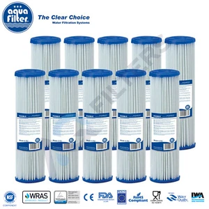 10pk x 5 micron 10" Washable Water Filter Reusable Filter Bio Diesel Rain Water - Picture 1 of 2