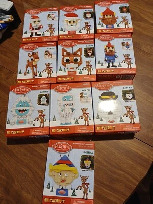 Brick Building Set Christmas Ornament Characters Rudolph Cartoon Choice Of 2