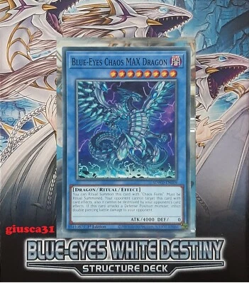Blue-Eyes Chaos Max Dragon - SDWD-EN009 - S.D.: Blue-Eyes White Destiny EN/NM - Bild 1 von 3