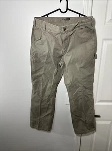 Pantalones de carpintero de trabajo utilitarios Carhartt resistentes flexibles de pato calce relajado para hombre talla 38x30 - Imagen 1 de 10