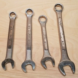 4 Combination Wrenches 3/4" 11/16" 5/8" 9/16" #4 - Swanky Barn - Picture 1 of 12