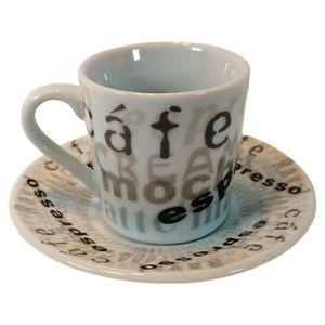 Espresso Set Design Cafe New Alpine Cuisine 6 Cups 6 Saucers - Picture 1 of 8