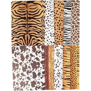 Animal Print Patterned A4 Heavyweight Cardstock 300gsm 10 Sheets