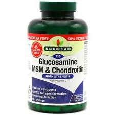 Natures Aid Glucosamine 500mg MSM 500mg & Chondroitin 100mg 135 Tablets