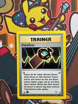 PokeGear 1. Edition 88/111 Neo Genesis deutsch Pokemon Karten NM+ - Bild 1 von 2