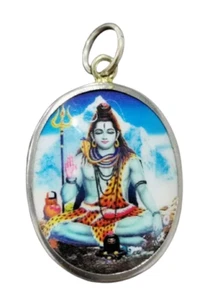 Om Mahadev Shiva Rudra Colgante Collar Dios Hindú Cohete Amuleto Bendición - Imagen 1 de 7