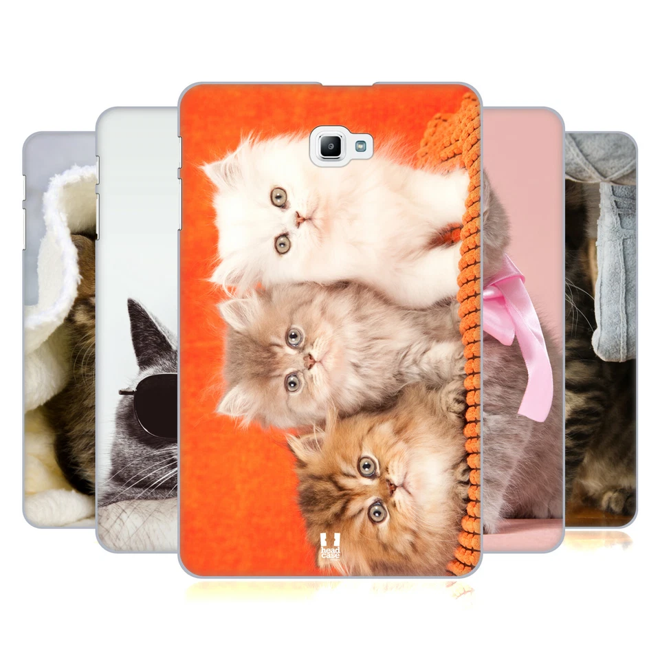 HEAD CASE DESIGNS CATS HARD BACK CASE & WALLPAPER FOR SAMSUNG TABLETS 1 - Image 1 of 4