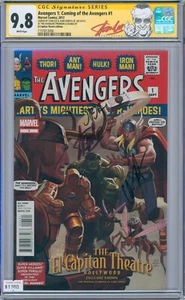 Avengers 1: Coming Of The Avengers 1 9.8 CGC Triple Firmado - Imagen 1 de 2