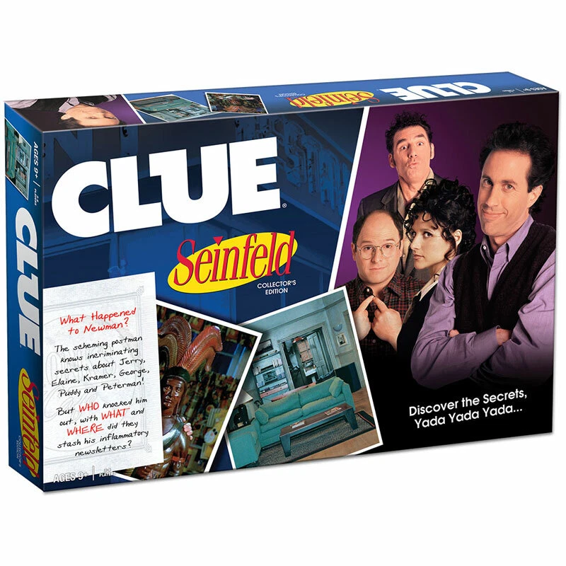 Clue Seinfeld Collector's Edition Board Game Mystery Crime USAopoly Hasbro