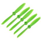 5 Pcs 6 x 4.5 Inches 2-Vanes CCW RC Aircraft Propeller Green Hole Adapter