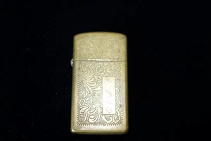 1984 Zippo Venetian High Chrome Lighter  INITILS ( Q WK E ) - Picture 1 of 7