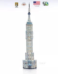 Empire State Building Earth 3D-Modellbausatz Sparbox handgefertigt handbemalt - Bild 1 von 12