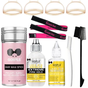 Lace Wig Glue Kit Lace Front Glue Kit for Wigs Strong Hold Glue for Wigs Hair  - Picture 1 of 12