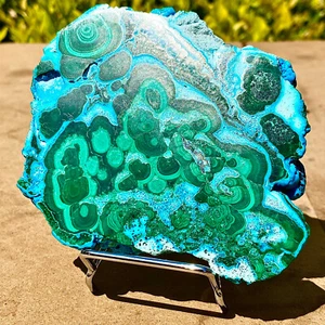 372G Natürliches Polyophthalmisches Silizium Malachit Kristall Glanz Mineral Probe - Bild 1 von 13