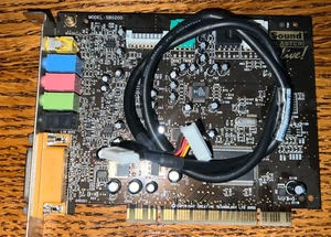 Creative Sound Blaster Live! 5.1 PCI sound card, model SB0200 supports 5.1 chann - Picture 1 of 7