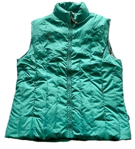 Outdoor Expedition Women’s Down & Feather Puffer Vest Size 12 Green Wind proof - Picture 1 of 21