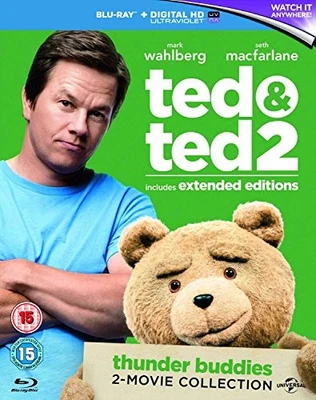 Ted/Ted 2 - Extended Editions (Blu-ray +UV Copy) [Region Free] - DVD  SAVG The - Image 1 of 2