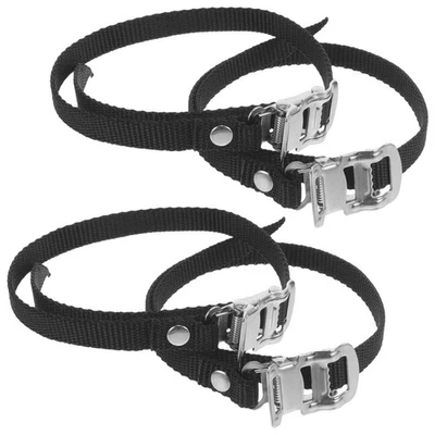  4 Pcs Elastic Pedal Straps Exercise Bike Pedals Replacement Bicycle - Image 1 of 4