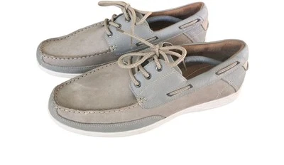 Florsheim Hombres Talla 11.5M Lakeside Oxford Zapatos de Barco Marrón Cuero Nobuck Usados en Excelente Condición 13 Foto 1 de 4