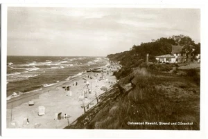 Foto-AK Ostseebad REWAHL bei TREPTOW /REGA Strand u. Dünenhof 20/30er - Picture 1 of 1