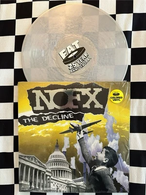 NOFX - The Decline - Silver Swirl - Transparent Limited Edition Color Vinyl - Image 1 of 4