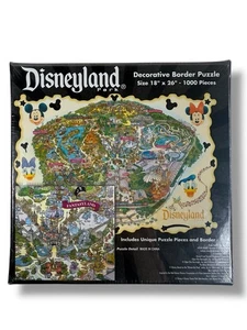 Disneyland Park Puzzle dekorative Grenze 1000 Teile 18" x 26" brandneu versiegelt - Bild 1 von 2