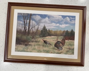 Handsigniertes David A. Maass Gobblers Crossing, Eastern Wild Turkeys Bild - Bild 1 von 6