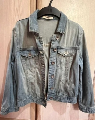 Cropped Jeans Chaqueta Mujer Talla UK 6/EU 32 Azul Foto 1 de 4